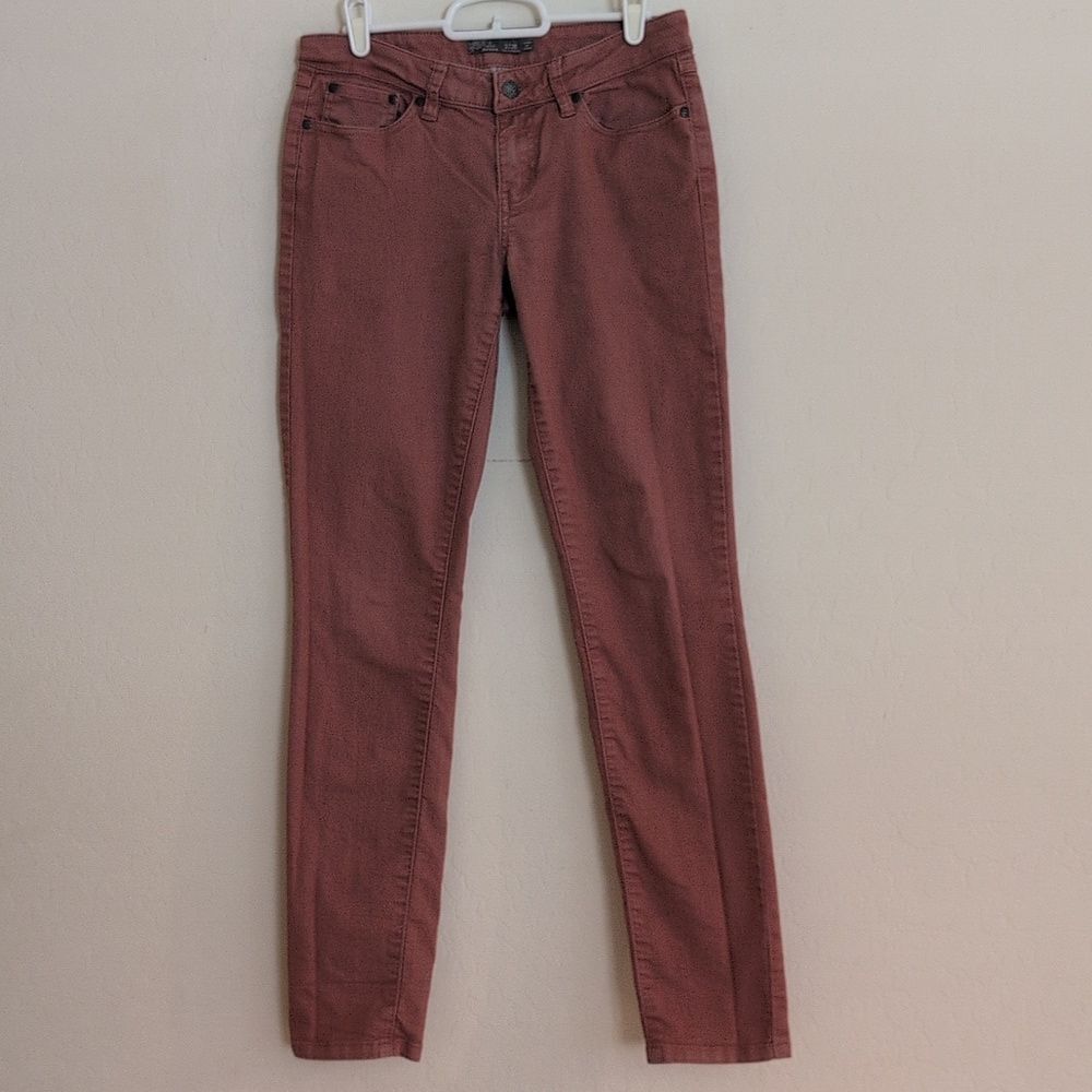 Prana Low Rise Kayla Skinny Denim Stretch Jeans Dusty Blush Pink - Size 2/26